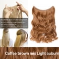 thumbnail image 2 of 20” Invisible Wire Hair Extensions Miracle Secret Fish Line Hairpieces Silky Straight Synthetic hair, 2 of 4