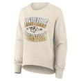 thumbnail image 2 of Women's Fanatics Cream Nashville Predators Oversized Slice Pullover Sweatshirt, 2 of 3