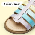 thumbnail image 5 of Dodow Girls Summer Sandals Flat Open-Toe Lightweight Sandals for Toddler Little Kids Size 7-13, 5 of 7