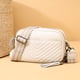thumbnail image 5 of Bolso de hombro acolchado para mujer bolso de mano sólido de cuero genuino bolso diario de moda, 5 of 9