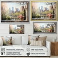 thumbnail image 4 of Designart "Central Park Views New York's Green Heart III" Cityscapes Framed Wall Art - Industrial Green New York City Hallway Framed Wall Art Decor, 4 of 6