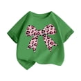 thumbnail image 4 of Tfken Soft Tops For Girls Comfy Daily Wear Holiday Short Sleeve Tees Tshirts Graphic Print T-Shirts Fashion Children Trendy Clothes Size 12-14 Years, 4 of 4