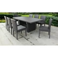 thumbnail image 2 of TK Classics Belle Wicker 7 Piece Patio Dining Set with Armless Chairs, 2 of 5