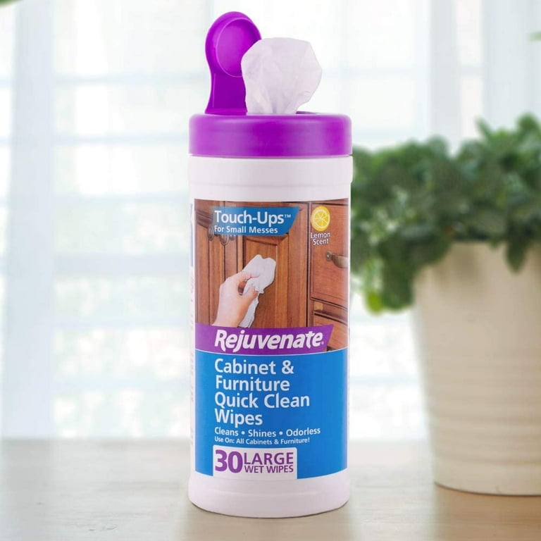 Rejuvenate Cabinet and Furniture Quick Clean Wipes 30 Units 