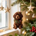 thumbnail image 5 of Cheapark Christmas 2D Acrylic Hanging Ornament Flat Holiday Pendant Decoration for Xmas Tree Seasonal Decor Gift, 5 of 6