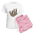 thumbnail image 6 of CafePress - Sloth Women's Light Pajamas - Women's Short Sleeve Print T-Shirt and Pants Light Cotton Pajama Set, 6 of 7