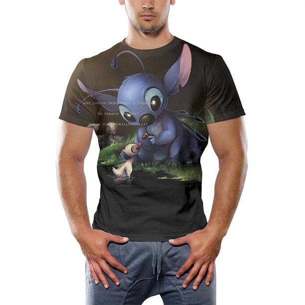 Disney Anime Nette Stich Lustige 3D camisetas Tops Männer Frauen Lose Plus Szie Hip Hop camisetas Kind Cartoon Sommer camiseta Kleidung xuanjing unisex