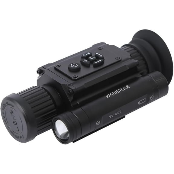 Metal Night Vision Goggles with 4K Display, 14X Magnification, Dual Lens, Multiple Night Modes, Photo & Video Recording, Black