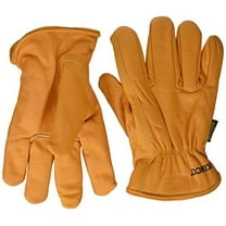 Kinco 81HK-M Lined Grain Buffalo Leather Ranch and Work Gloves, Thermal Lining (Size: M)