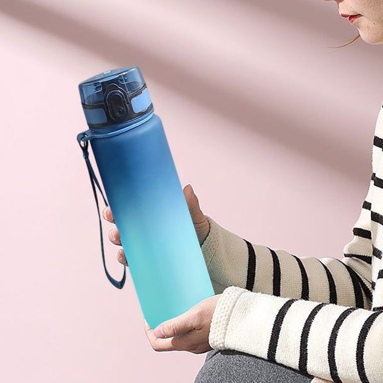 Hiroekza Large Capacity Water Bottle 34 oz / 1 L Gradient Color Outdoor  Sports Cup Leak-Proof Dishwasher Safe Built-in Filter, High-Temperature  Resistance for Hiking, Camping, School Blue - Walmart.com
