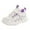 Purple, variant on Krdevn Children Sports for Boys and Girls Thick Soles Non Lace Up Hook Loop Mesh Breathable Comfortable Solid Color Casual,Toddler Girl Shoes,Boys Shoes,Size:12-12.5 Years
