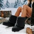 thumbnail image 3 of COM STAR Women’s Winter Snow Boots Mid Calf Warm Platform Flat Outdoor Casual Walking Boots, 3 of 6