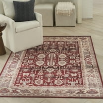 Nourison Vintage Home Bohemian Red 5' x 7' Area Rug (5x7)