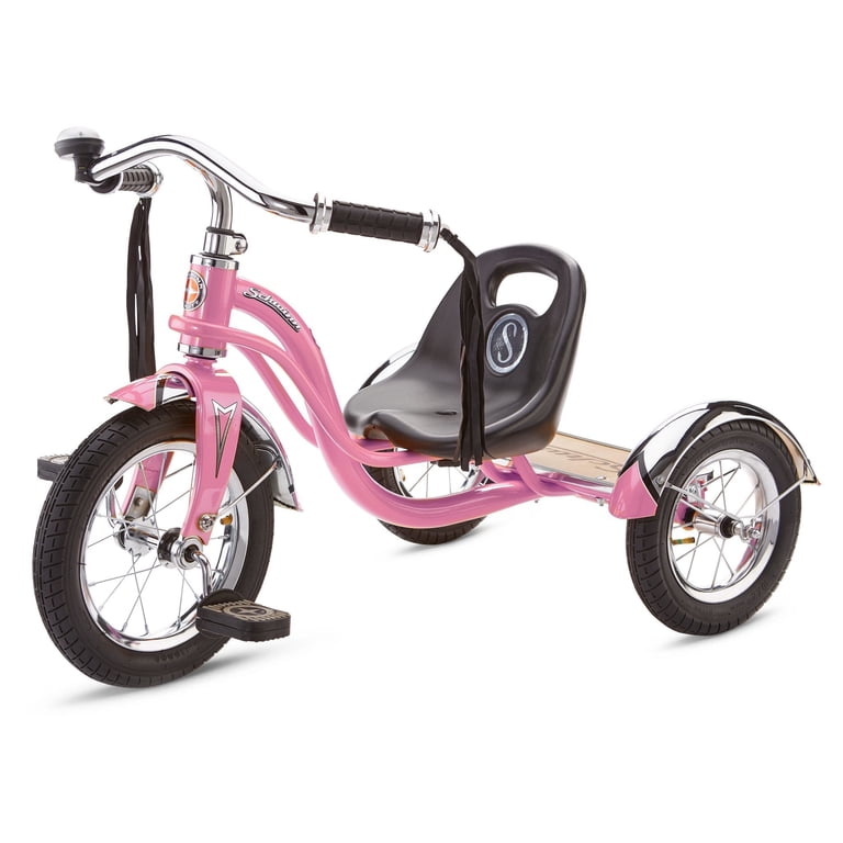 Schwinn 三輪車 ピンク クラシックデザイン Schwinn Roadster Tricycle, 3-Wheel Bike for Toddlers and Kids