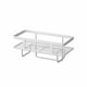thumbnail image 2 of Estante de Almacenamiento para Inodoro, Organizador sobre el Inodoro, Ahorrador de Espacio para Baño con Estante Inferior, 34x15.5x17cm, Rack de Pared con Ganchos para Artículos de Aseo, Blanco, 2 of 6