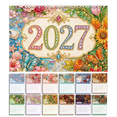 thumbnail image 2 of DIY Diamond Art HAPPY NEW YEAR 2027 Hanging Calendar Kit, Relaxing Handmade Craft Set for Adults, Complete Accessory Pack, Artistic 12‑Page Monthly Planner for Home Wall Ornament, 2 of 4
