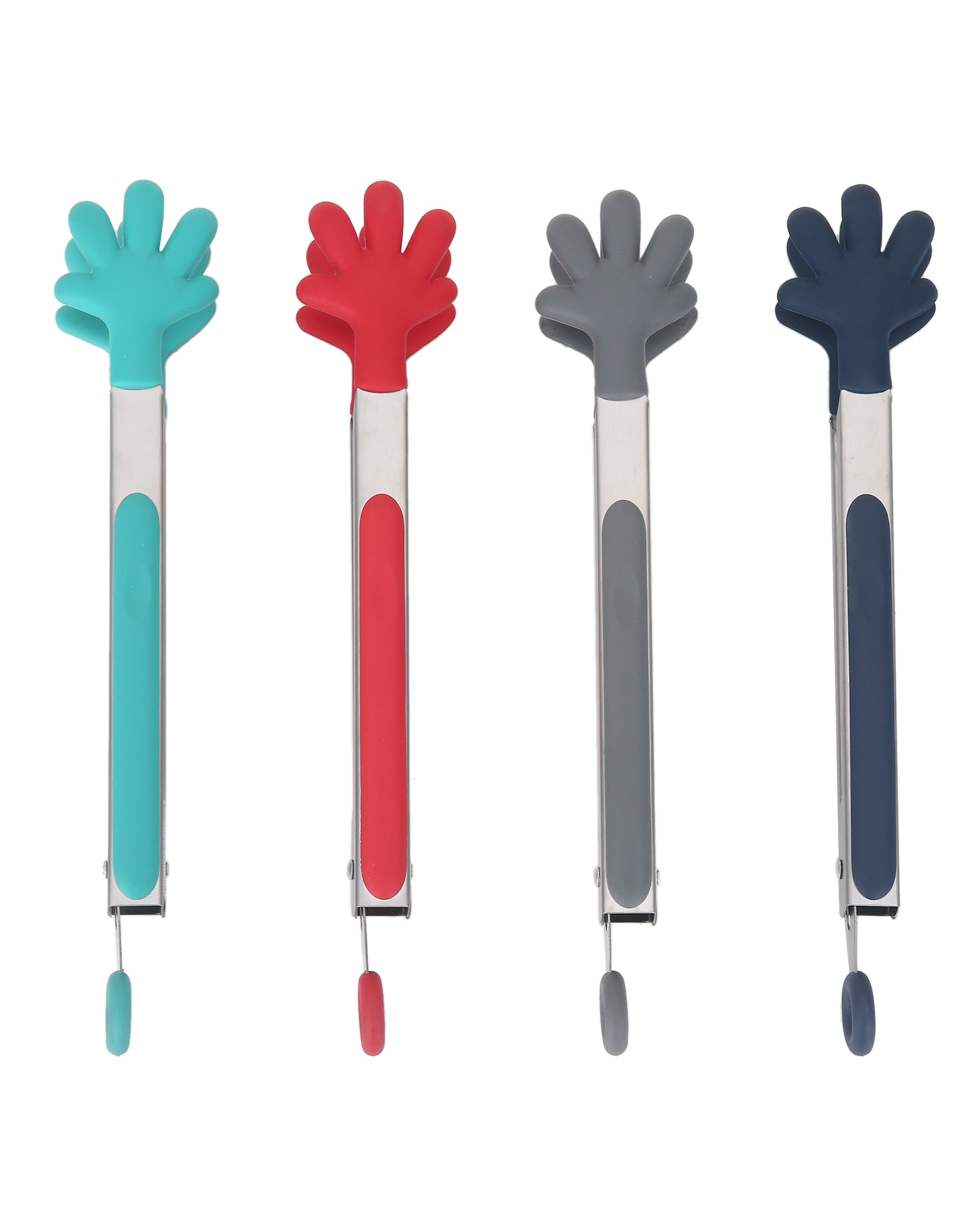 Mainstays Stainless Steel & Silicone Mini Tongs 
