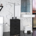 thumbnail image 2 of Cajonera − Nápoles. Cajonera Multiusos, Mueble Con Cajones, Credenza Cómoda Para Ropa, 4 Cajones (Negro), 2 of 9