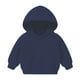 thumbnail image 1 of Gibobby Sudadera playera de manga larga con cuello redondoSudadera de forro polar para niños y niñas(Marina, 18-24 Meses), 1 of 3