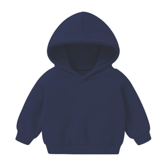 Hjtefg Kids' Classic Hoodie - Warm Pullover for Boys & Girls,Color: Navy Size: 18-24 Months