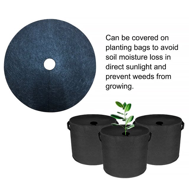 Tree Protection Weed Mat Non-woven Root Protector Fabric Round Plant Control Trunk Barrier Ring Anti-grass Planting Weeding for Pots Lawn Type 5