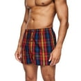 thumbnail image 2 of Kandor Mens Hexster Checked Woven Boxer Shorts (Pack of 6), 2 of 5
