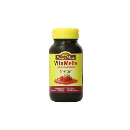 Nature Made VitaMelts énergie vitamine B-12 1500 mcg Comprimés mixte Berry 100 ch (Lot de 4)