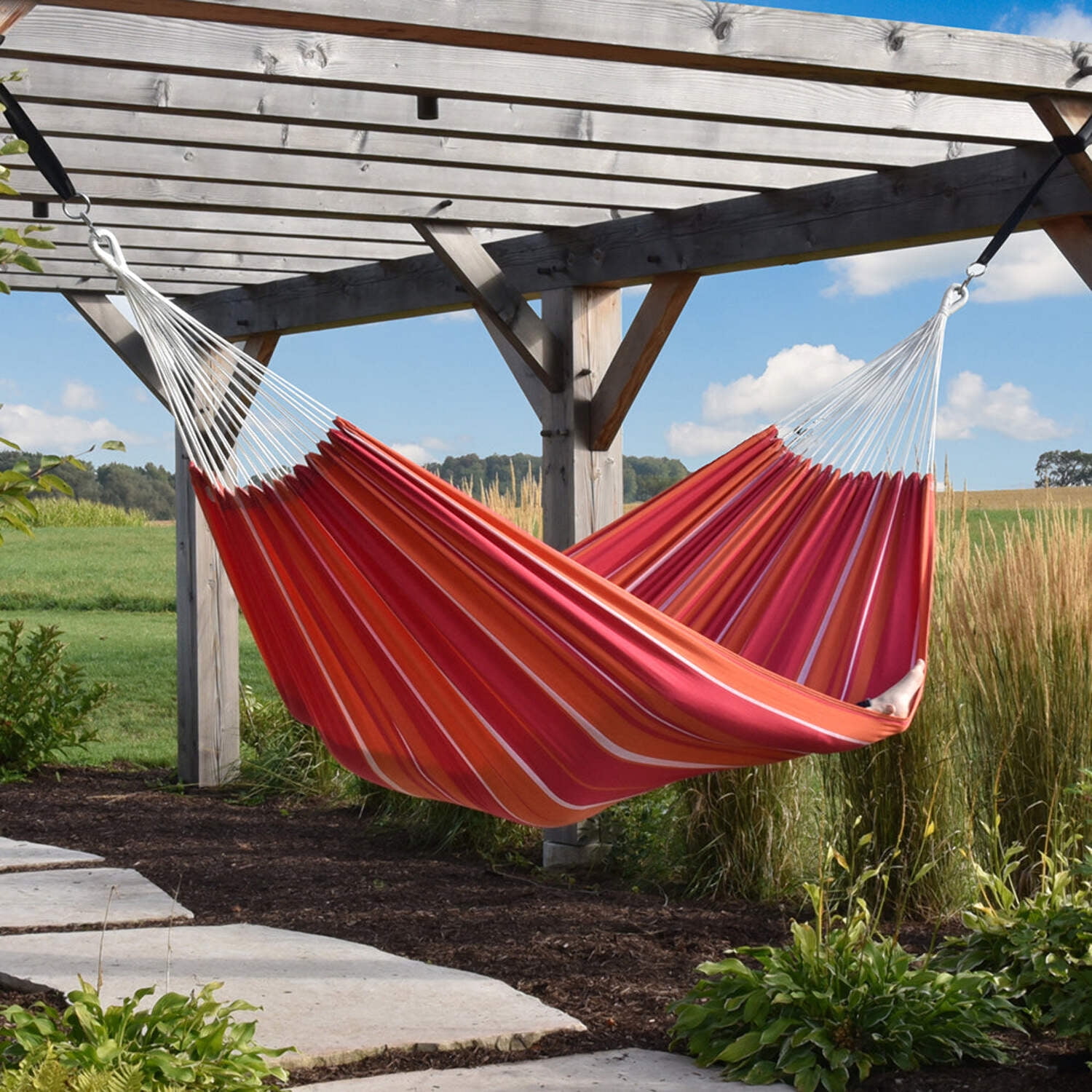 Vivere Double Cotton Brazilian Style Hammock -Mimosa