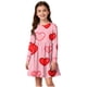 thumbnail image 1 of Vestidos de Manga Larga de las Niñas Tamaño 7-8 Elástico una Línea Twirly Patinador Cuello Redondo Vestido de Recital de la Escuela para Otoño Invierno, 1 of 6