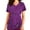 Wine#23, variant on Happy Halloween Womens Nursing Scrubs Tops Working Uniform Short Sleeve V Neck Pumpkin Spiders Ghost Holiday Print Tunic Scrubs Workwear Blouse Scrubs Tops with Pockets-Wine