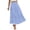 Light Blue, variant on Womens Beach Vacation Skirts Boho Layered Tiered Skirt Summer Casual Maxi Skirts Flowy A Line Skirt Lightweight Cozy High Waist Skirts