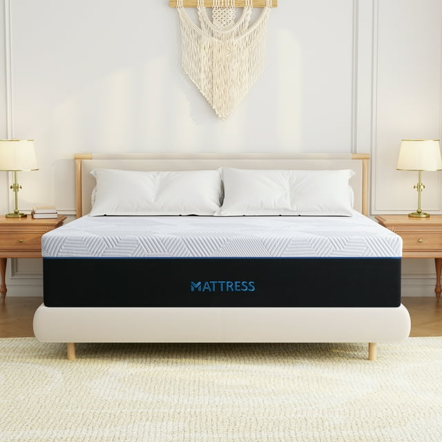 GELBIY 12 inch Queen Mattress, Gel Memory Foam Mattress with CertiPUR-US Certified Mattress in a Box, Pressure Relief & Medium Firm Mattress for Kid Adults