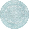thumbnail image 1 of Unique Loom Richmond Medallion Border Rug  3' 3 x 3' 3 Round Aqua/Ivory, 1 of 1