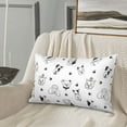 thumbnail image 4 of Plush Throw Pillow Covers, Cute Dog Puppy happy Pillow Cases with Invisible Zipper, Breathable Microfiber Pillow Cases Standard Size for Sleeping Bedroom Sofa Living Room 16x24, 4 of 5
