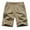 Mens Shorts Yellow, variant on Mens Cargo Shorts with Zipper Pockets L-5XL Big & Tall Elastic Waist Plus Size Casual Solid Lightweight Straight Leg Outdoor Beach Short