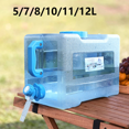thumbnail image 2 of Cubo de agua portátil para exteriores, contenedor de agua con grifo sin fugas, gran capacidad para acampar, cocinar, Picnic, senderismo, 6/8/13/18L, 2 of 5