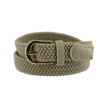 American Eagle Brown Belt - Women's Elastic Braided Stretch Belt