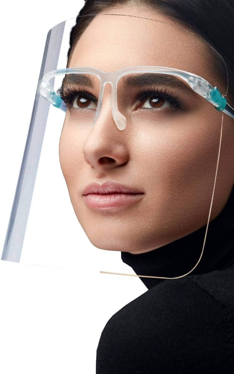 2x Face Shield visor Clear Protector Medical Face Mask Reusable Anti-Flog adult 