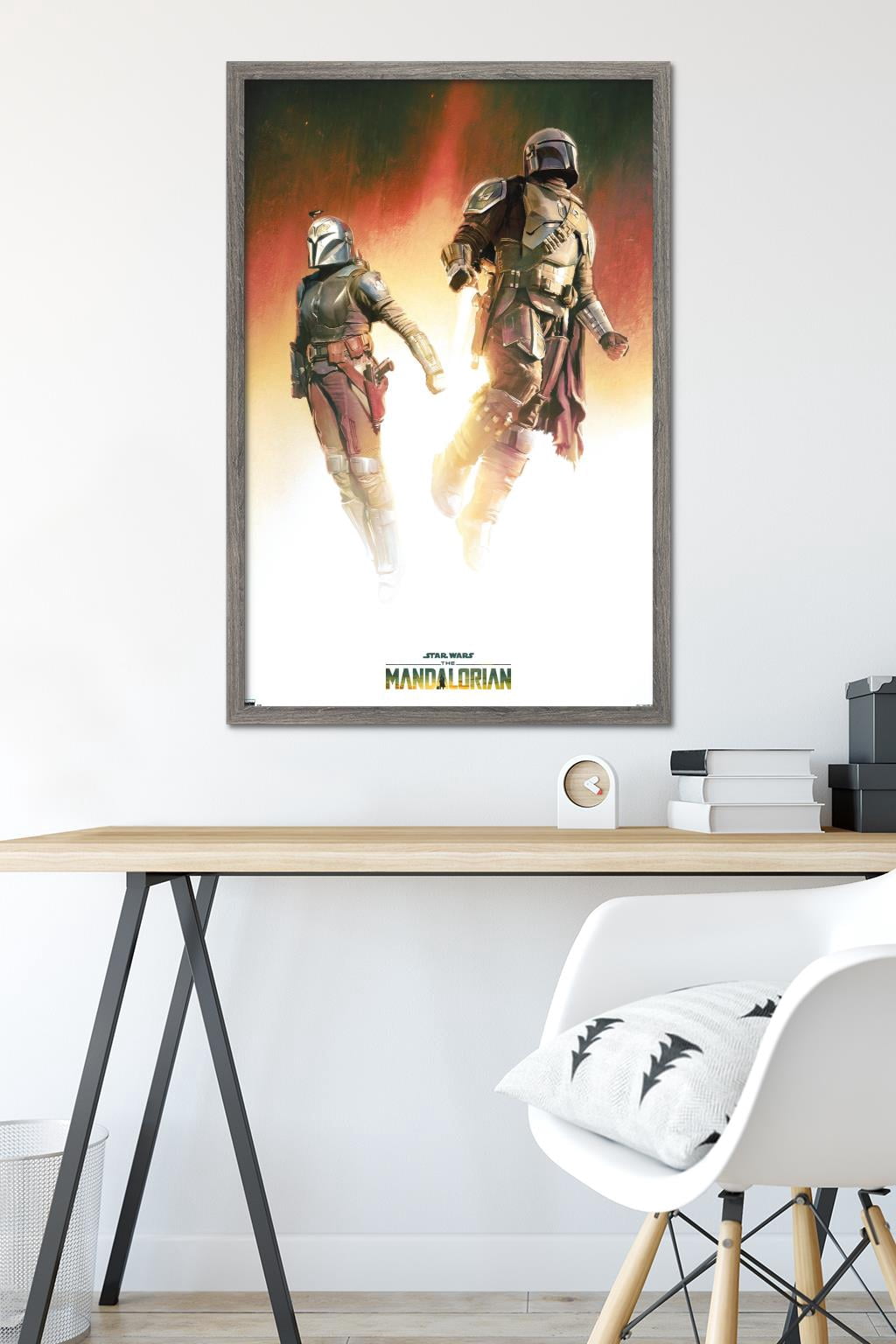 Star Wars: The Mandalorian Season 3 - Duo Wall Poster, 22.375" x 34" Framed