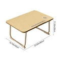 thumbnail image 3 of Plateau de Petit-Déjeuner Pliable avec Fente pour Carte et Support de Tasse Table à Collation Multifonctionnelle Adaptée pour Canapé Regarder des Films et Travailler Robuste et Stable, 3 of 7