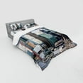 thumbnail image 3 of Ambesonne Urban Bedding Set 3 Pcs, London Modern Cityscape, Twin, Multicolor, 3 of 3