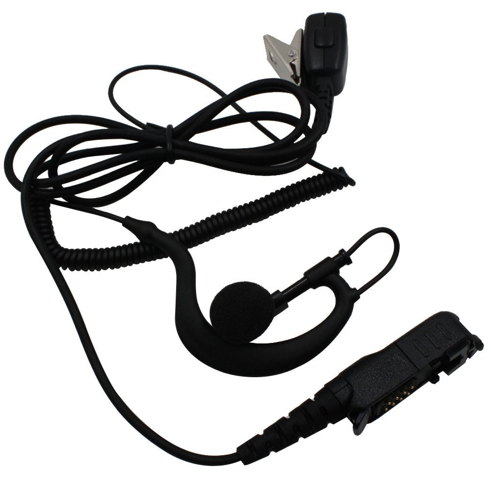 Tenq G Shape Police Earpiece Headset Mic for Motorola Radio Xpr3300
