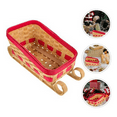 thumbnail image 6 of Sleigh Basket Candy Bowl Christmas Candy Storage Basket Table Centerpiece Sled Ornament Sleigh Basket Snack Container, 6 of 8