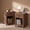 Walnut, variant on Easoger Farmhouse Nightstand with Charging Station & Large Storage, End Tables with Outlets & USB Ports for Bedroom, White