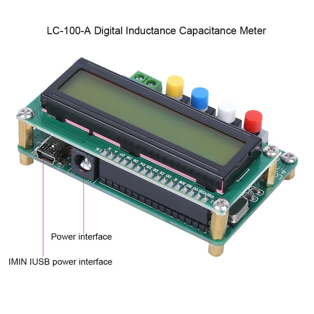 Digital Capacitance Meter, USB Interface Mini LC-100-A Durable Electronic Components, Industrial Automation For Home Electronic Equipment Industrial Equipment