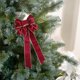 thumbnail image 4 of Adorno navideño de lazo de terciopelo de doble capa - Colgante de lazo multicolor estampado, 60 x 27 x 3 cm. Elegante decoración para el hogar., 4 of 6