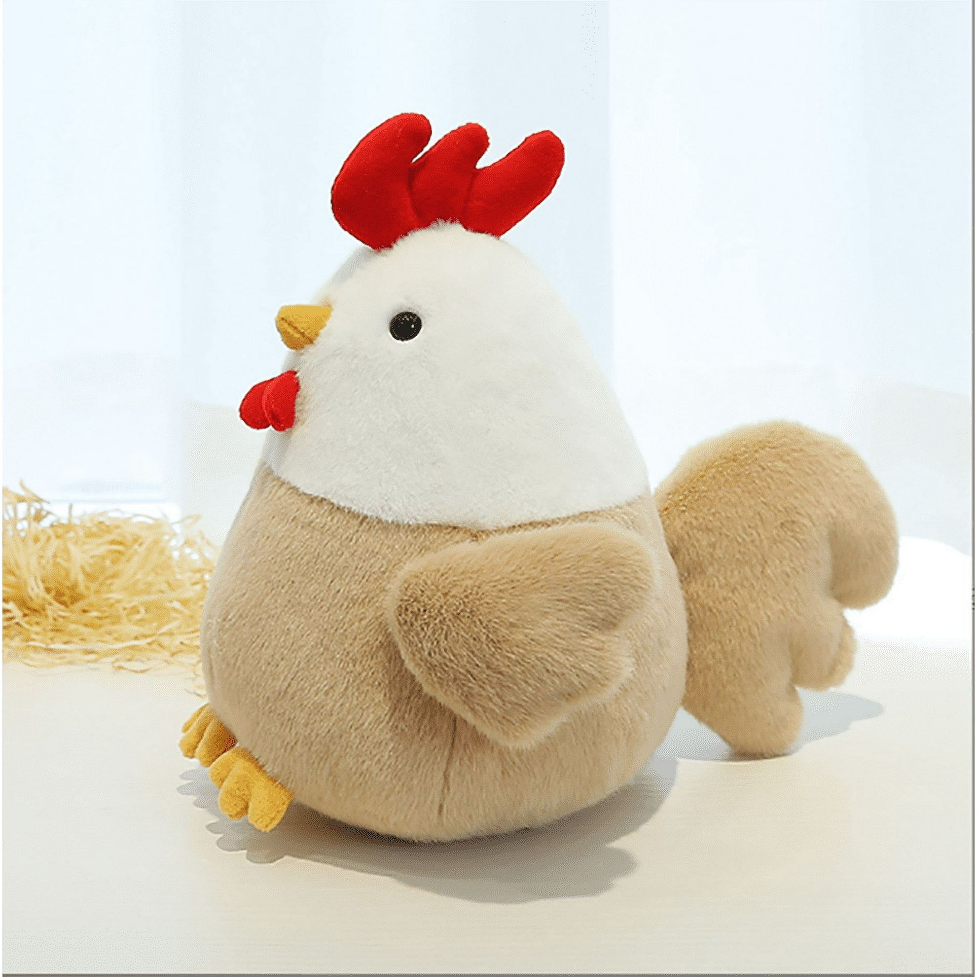 Fluffy chicken toy clearance