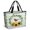 Ivory, variant on Spring Eucalyptus Sunflower Beach Bag for Women,Large Breathable Mesh Beach Tote Bag,Farmhouse Birds Rustic Burlap Sandproof Lightweight Travel Bags for Vacation Picnic Swimming Pool 15.7"x15.7"x9.1"