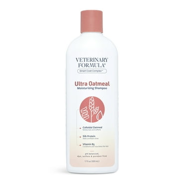Veterinary Formula Smart Coat Complex Ultra Oatmeal Moisturizing Shampoo for Dogs & Cats, 17 oz.