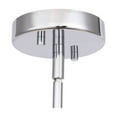 thumbnail image 5 of Woodbridge Lighting Candice 3-Light Opal Square Glass Chandelier in Chrome, 5 of 5